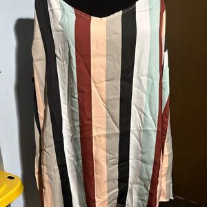 Torrid Sophie Rugby Stripe Chemise Tank Top 3X NWT Spaghetti Strap Cami Plus Siz